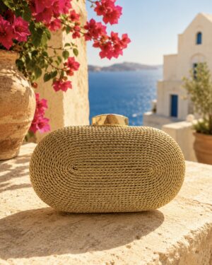 Soleil Gold Clutch