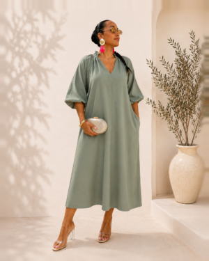 Amalfi Dress in Sage
