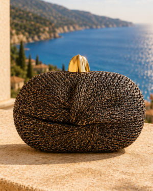 Espresso Knot Clutch