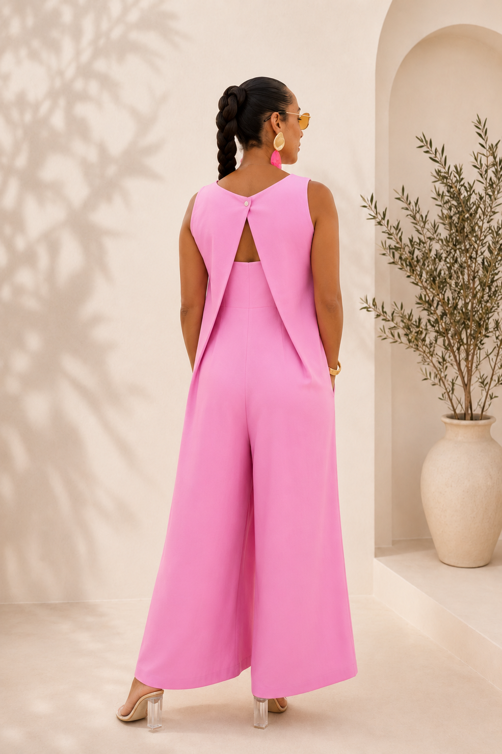 Positano Jumpsuit in Rosa - Image 2