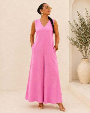 Positano Jumpsuit in Rosa