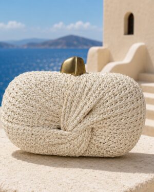 Ivory Knot Clutch